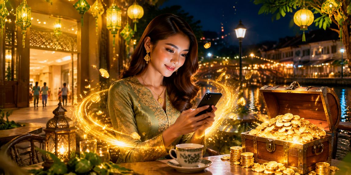 Pemain kasino mudah alih menikmati suasana Hari Raya di Ipoh dengan bila2